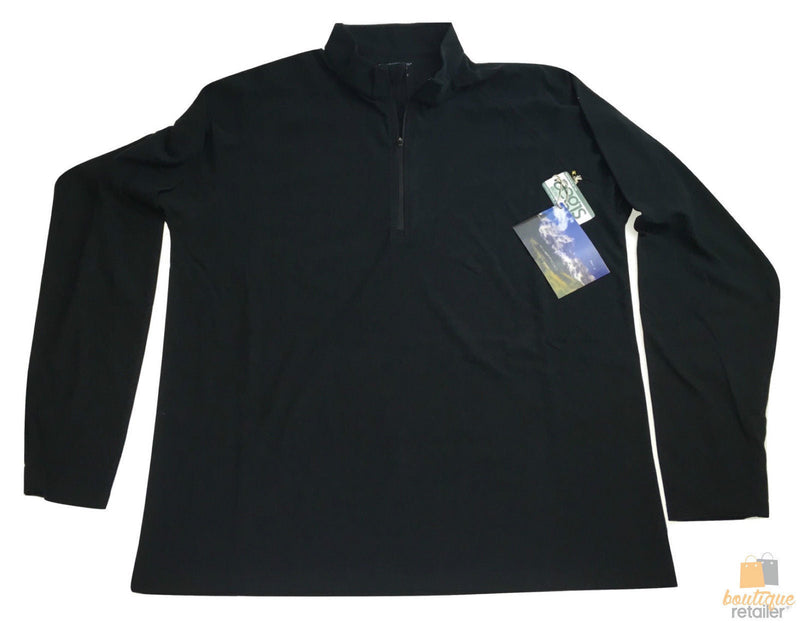 Load image into Gallery viewer, ExOfficio Microstretch Zip Pullover Top Tee T-Shirt Hiking Camping 1011-0734 - Black - L-3
