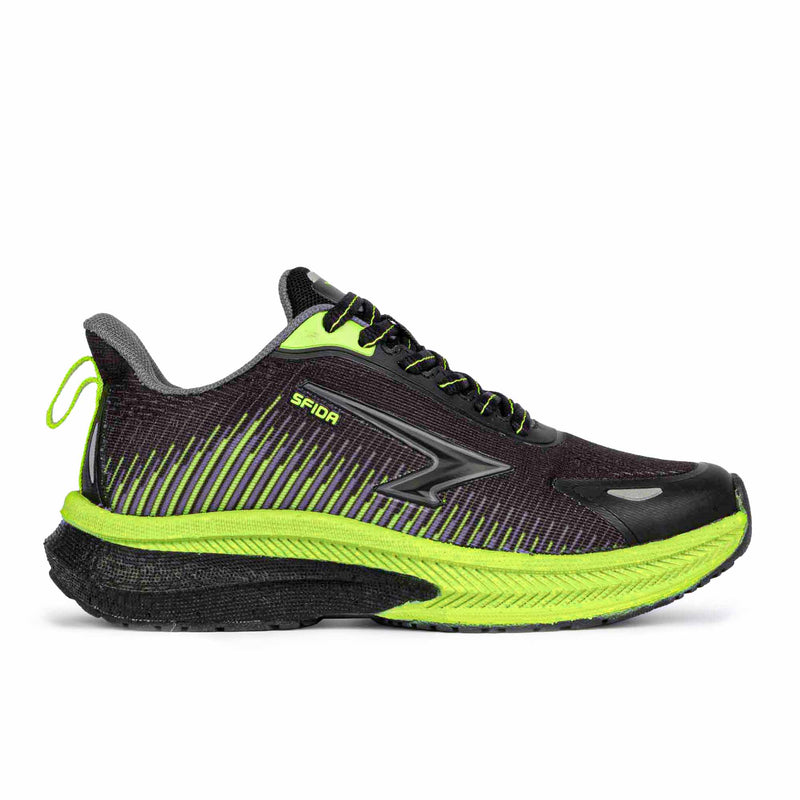 Load image into Gallery viewer, Zephyr 2.0 Boys Runners - Black/Lime Lace-0