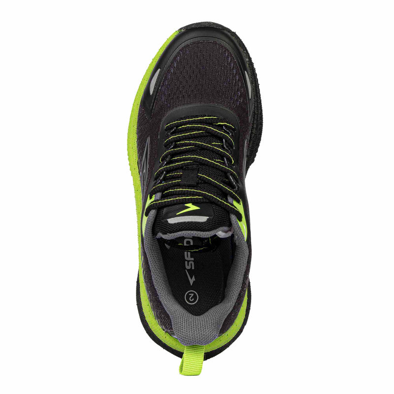 Load image into Gallery viewer, Zephyr 2.0 Boys Runners - Black/Lime Lace-2