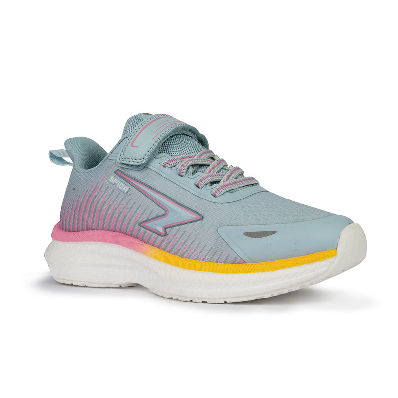 Load image into Gallery viewer, Zephyr 2.0 Girls Runners - Sky Pink/Orange V Strap