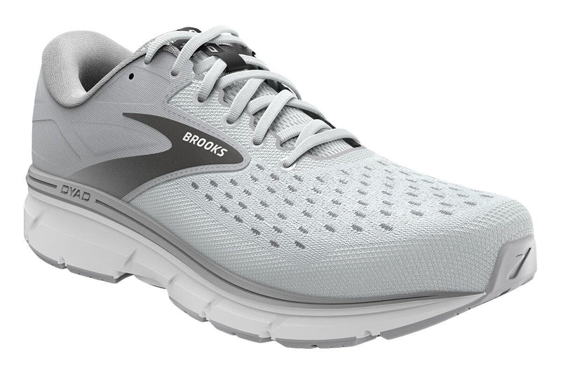 Load image into Gallery viewer, Mens Brooks Dyad 11 Running Shoes in Grey/Black/White – Size 11.5, 2E Width