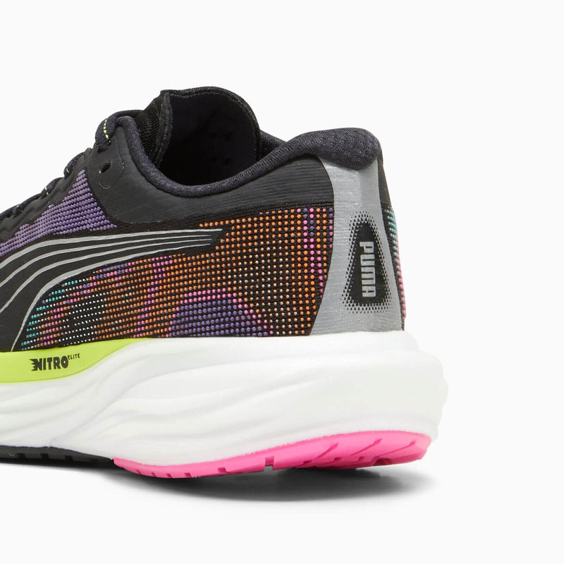 Load image into Gallery viewer, Puma Deviate Nitro 2 Womens Running Shoes in Black / Lime / Pink - Size US 8