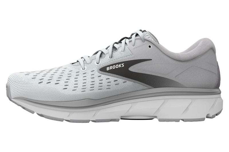 Load image into Gallery viewer, Mens Brooks Dyad 11 Running Shoes in Grey/Black/White – Size 11.5, 2E Width
