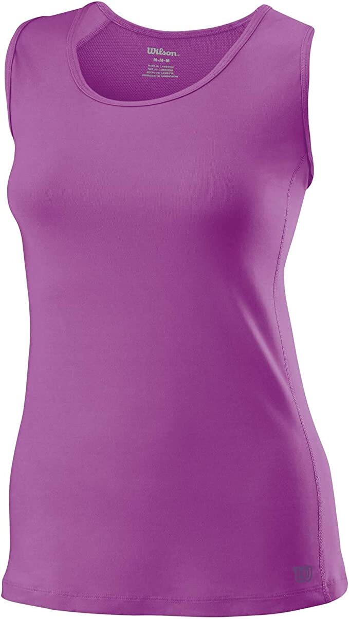Load image into Gallery viewer, WILSON Womens Long & Lean Tennis Tank Top T Shirt Tee - New Fuchsia - X-Small