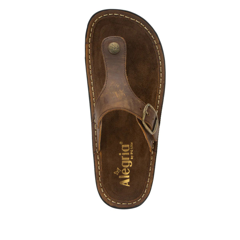Load image into Gallery viewer, Alegria Vella Comfort Womens Sandals Slip On Ladies Shoes - Oiled Brown