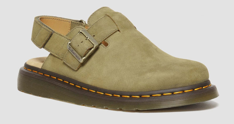 Load image into Gallery viewer, Dr. Martens Jorge II Sling Back Shoes Sandals Slip On in Olive Nubuck