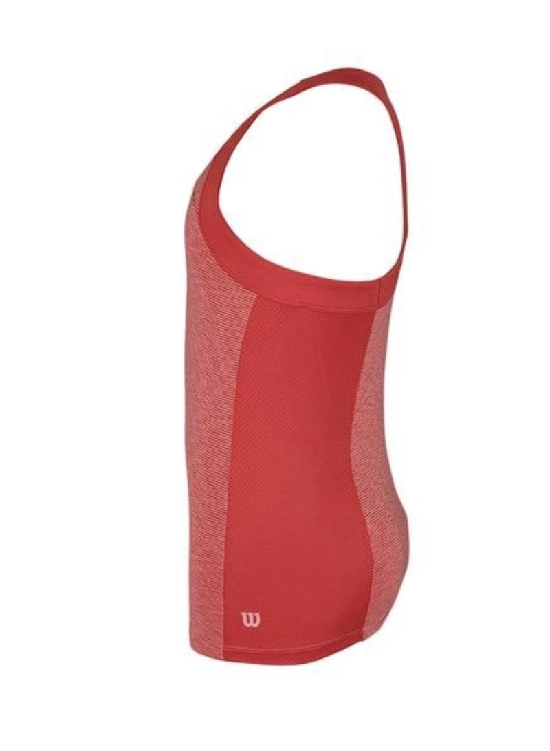 Load image into Gallery viewer, WILSON Girls Striated Racerback Tennis Tank Top Childrens Kids - Papaya