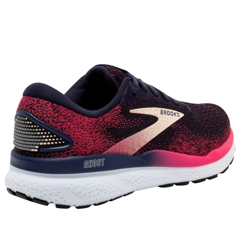 Load image into Gallery viewer, Womens Brooks Ghost 16 Running Shoes in Peacoat/Raspberry/Apricot – Size 7
