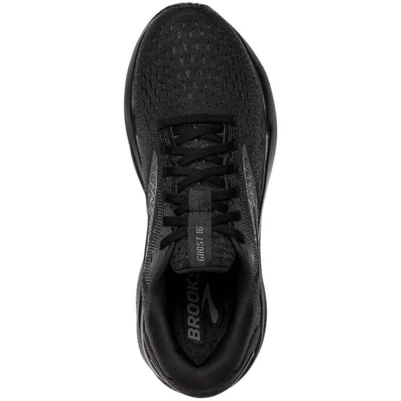 Load image into Gallery viewer, Womens Brooks Ghost 16 Running Shoes (D Wide) in Black/Black/Ebony – Size 11