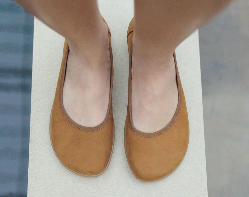 Load image into Gallery viewer, Eco-friendly Ballet Flats Be Lenka - Sophie - Toffee Brown
