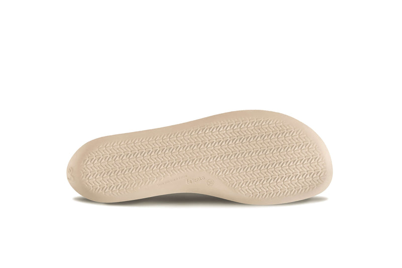 Load image into Gallery viewer, Sole of Be Lenka Bianca beige moccasins for women, featuring a textured non-slip design for comfort and style.