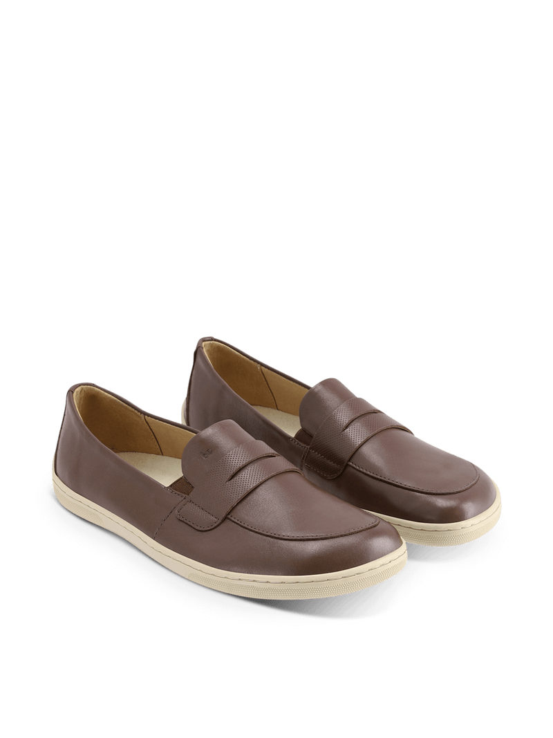 Load image into Gallery viewer, Barefoot Moccasins Be Lenka Buena - Dark Brown & Beige