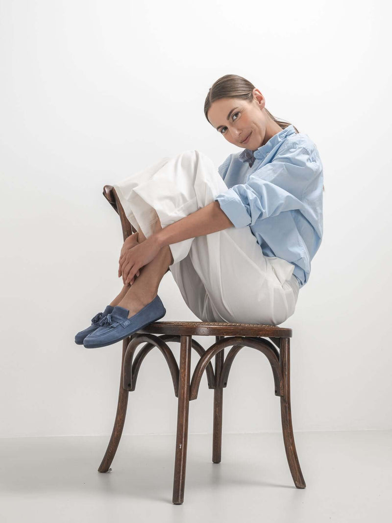 Load image into Gallery viewer, Be Lenka Fiorella Barefoot Moccasins – Soft Blue Women's Loafers