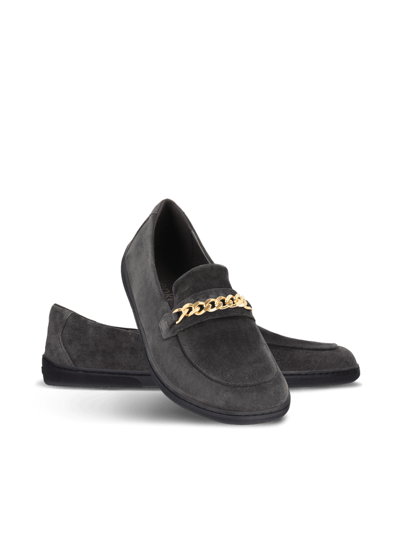 Load image into Gallery viewer, Barefoot Moccasins Be Lenka Prestage - Dark Brown & Gold