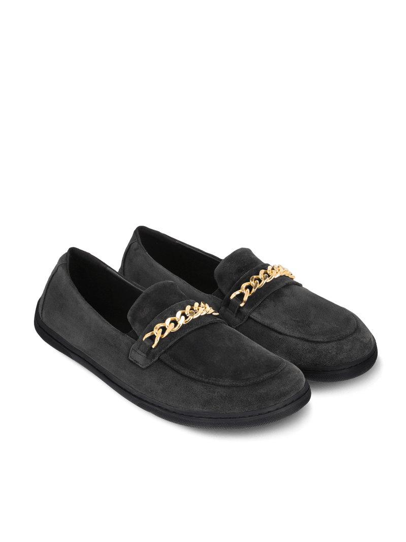 Load image into Gallery viewer, Barefoot Moccasins Be Lenka Prestage - Dark Brown & Gold