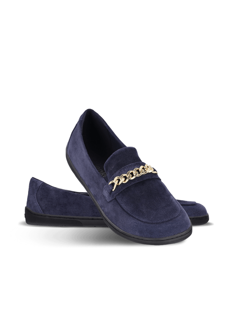 Load image into Gallery viewer, Barefoot Moccasins Be Lenka Prestage - Navy & Gold