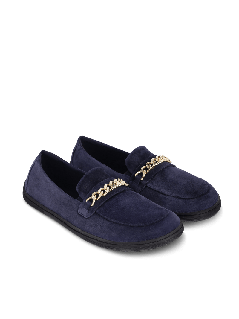 Load image into Gallery viewer, Barefoot Moccasins Be Lenka Prestage - Navy & Gold