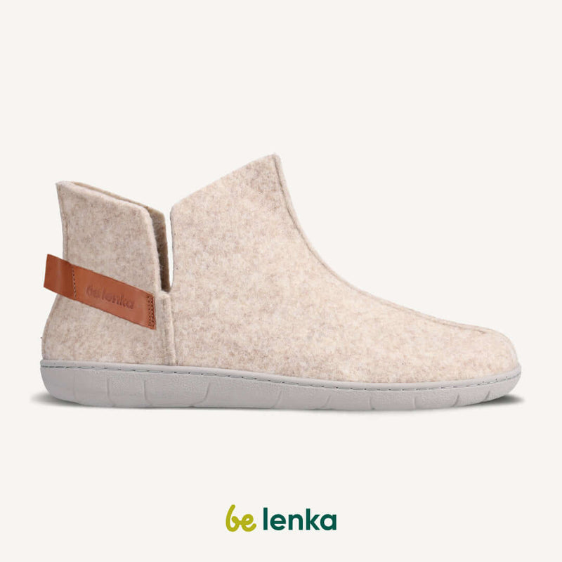 Load image into Gallery viewer, Eco-friendly Barefoot slippers Be Lenka Chillax - Ankle-cut - Beige