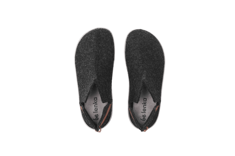 Load image into Gallery viewer, Eco-friendly Barefoot slippers Be Lenka Chillax - Ankle-cut - Black