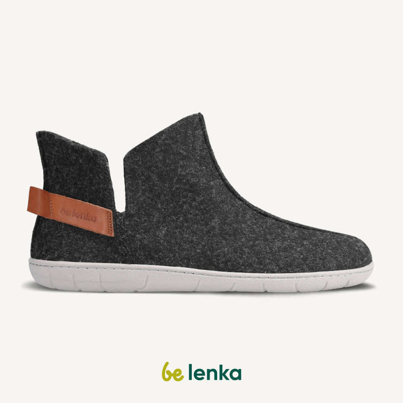 Load image into Gallery viewer, Eco-friendly Barefoot slippers Be Lenka Chillax - Ankle-cut - Black