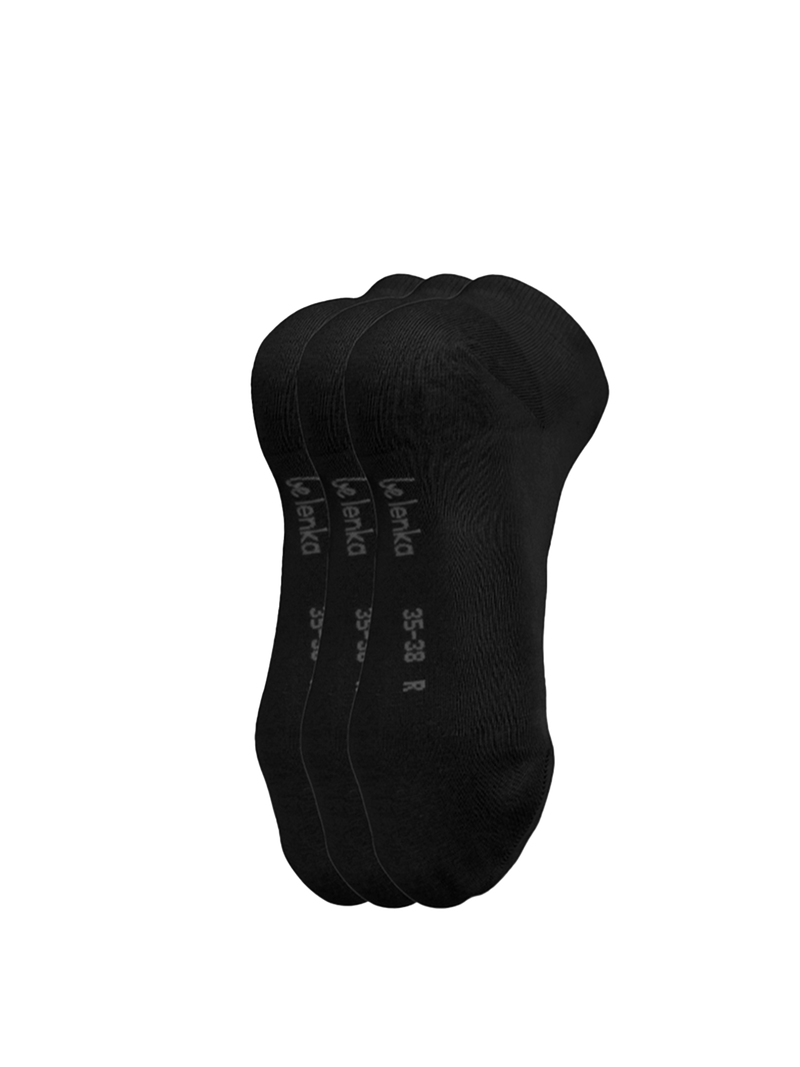 Load image into Gallery viewer, Low Cut Barefoot Socks Essentials Black - 3 Pack