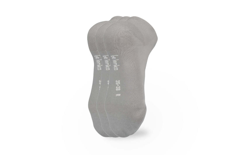 Load image into Gallery viewer, Low Cut Barefoot Socks Essentials Grey - 3 Pack