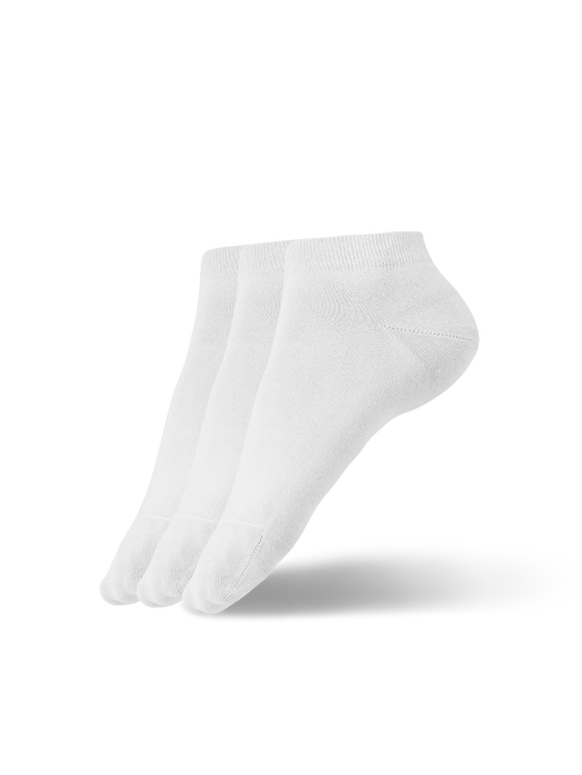 Low Cut Barefoot Socks Essentials White - 3 Pack