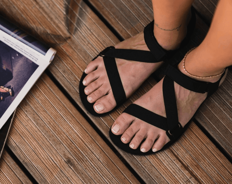 Load image into Gallery viewer, Eco-friendly Barefoot Sandals - Be Lenka Flexi - Black