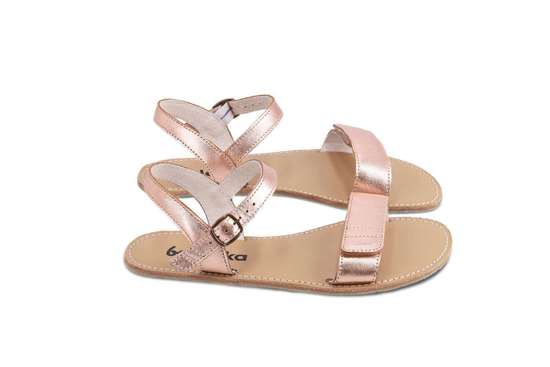 Load image into Gallery viewer, Eco-friendly Barefoot Sandals - Be Lenka Grace - Rose Gold