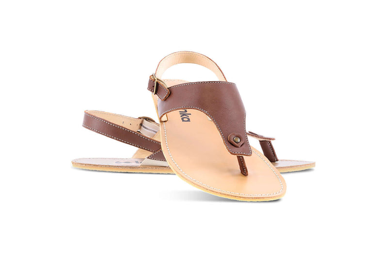 Load image into Gallery viewer, Eco-friendly Barefoot Sandals - Be Lenka Promenade - Dark Brown