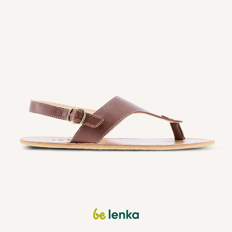 Load image into Gallery viewer, Eco-friendly Barefoot Sandals - Be Lenka Promenade - Dark Brown