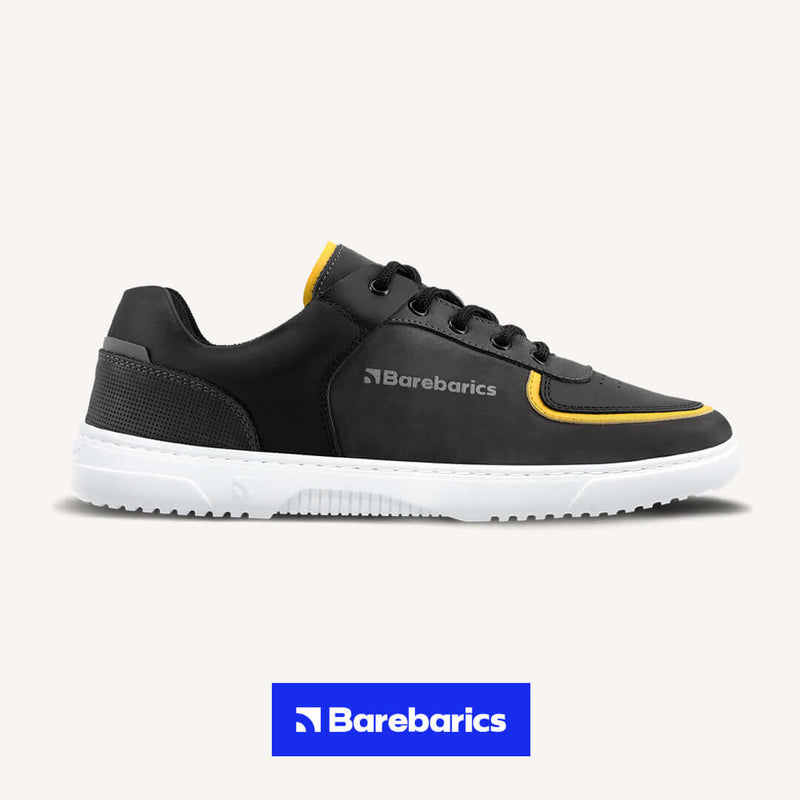 Load image into Gallery viewer, Eco-friendly Barefoot Sneakers Barebarics Apollo - Dark Grey & Black