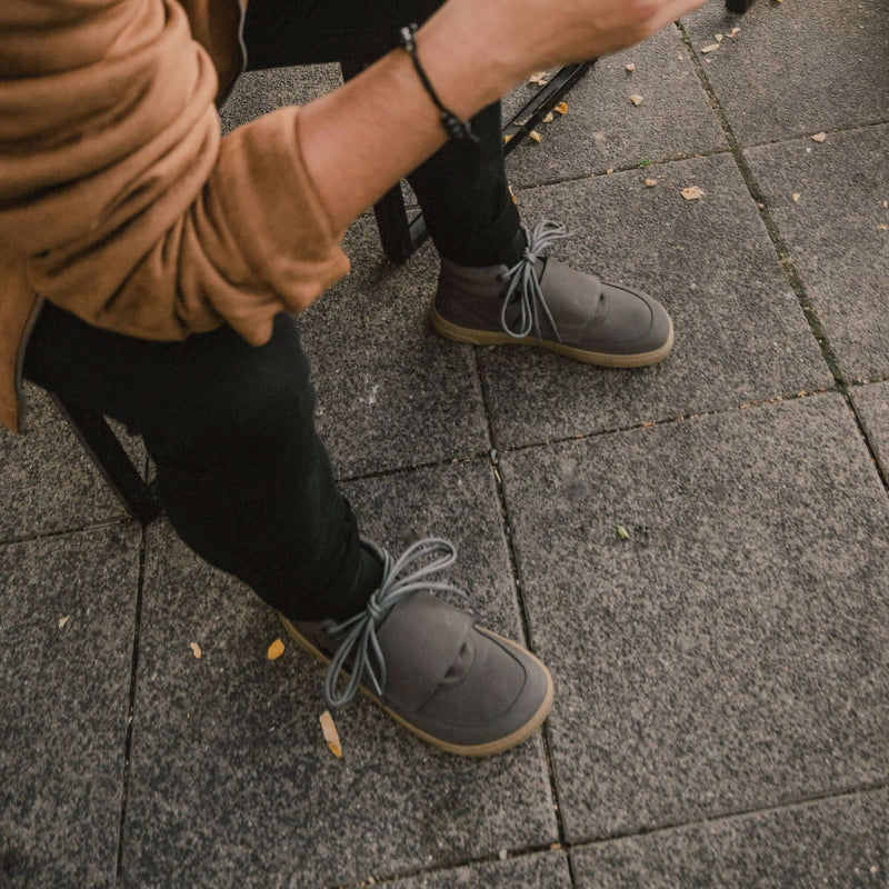 Load image into Gallery viewer, Eco-friendly Barefoot Sneakers Barebarics Blizzard - Dark Grey