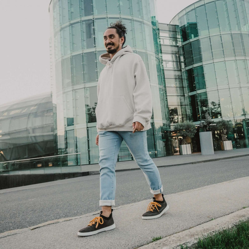 Load image into Gallery viewer, Eco-friendly Barefoot Sneakers Barebarics Bronx - Midnight Black