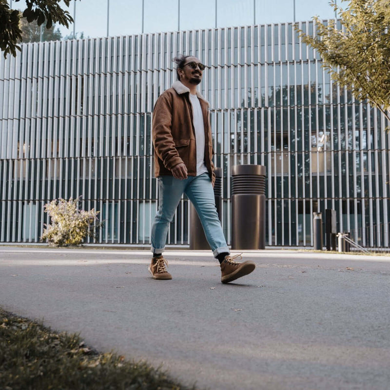 Load image into Gallery viewer, Barefoot Sneakers Barebarics Element - Walnut Brown