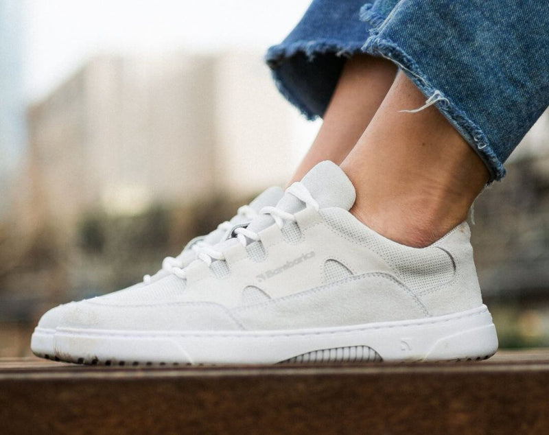 Load image into Gallery viewer, Eco-friendly Barefoot Sneakers Barebarics Evo - Chalk White