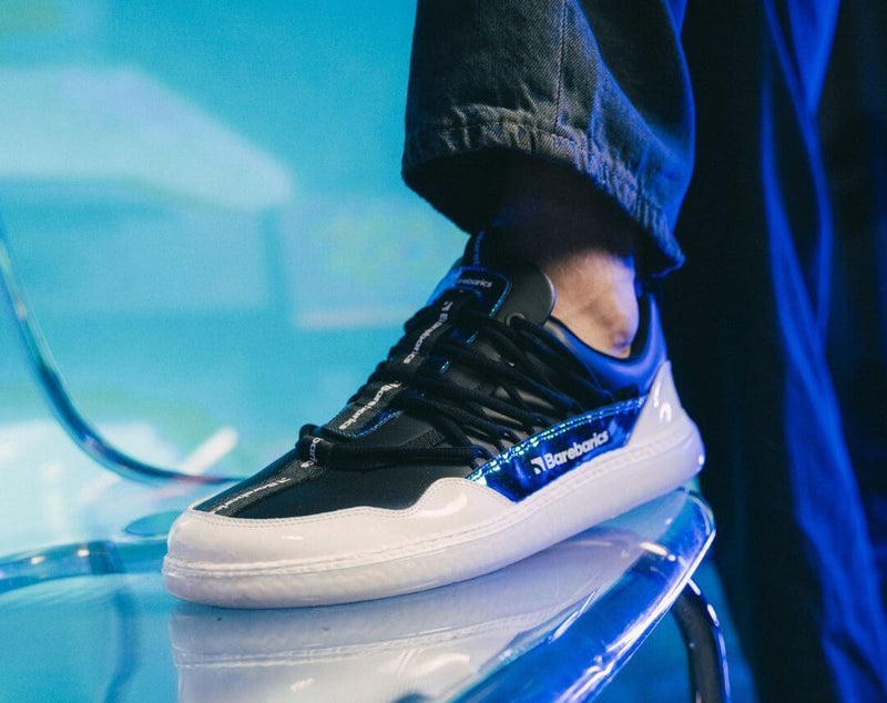 Load image into Gallery viewer, Eco-friendly Barefoot Sneakers Barebarics Futura - Iridescent Black