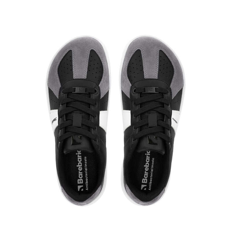Load image into Gallery viewer, Barebarics Icara Barefoot Sneakers - Black/Grey