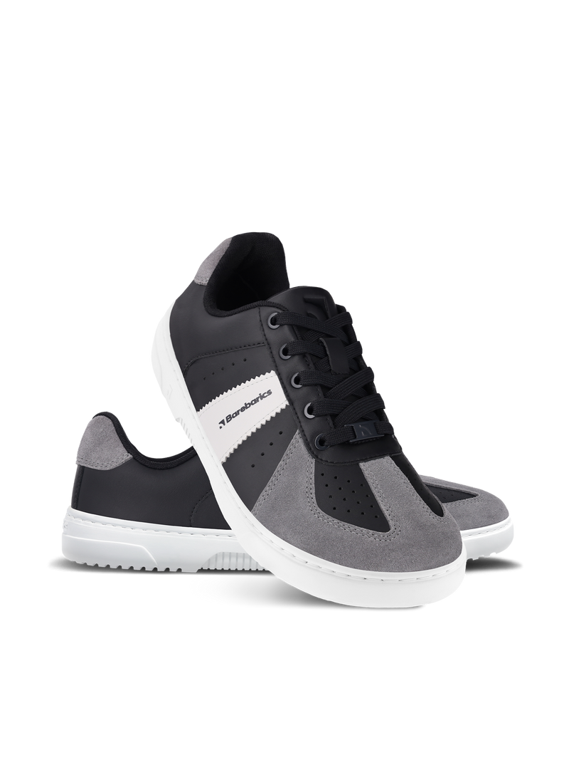 Load image into Gallery viewer, Barebarics Icara Barefoot Sneakers - Black/Grey