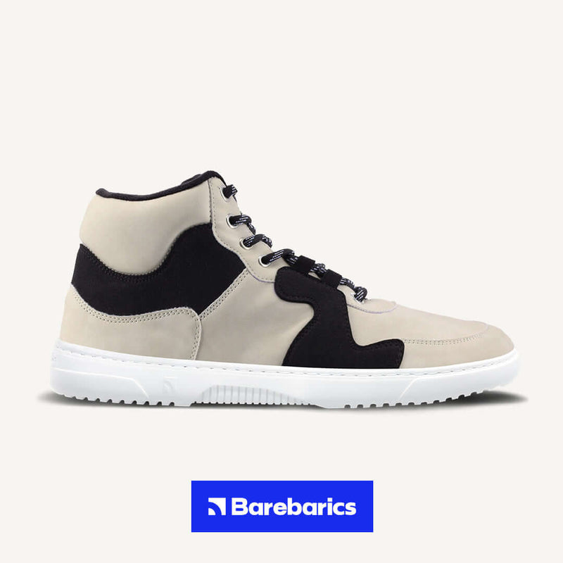 Load image into Gallery viewer, Eco-friendly Barefoot Sneakers Barebarics Lynx - Beige & White