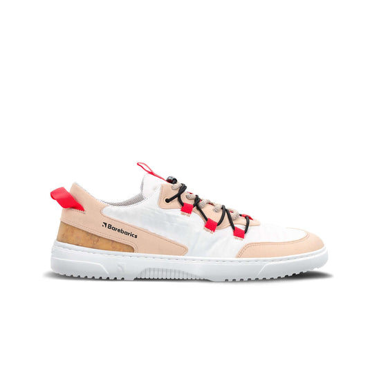 Eco-friendly Barefoot Sneakers Barebarics - Revive - Beige & White