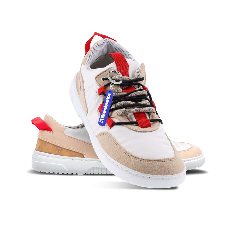 Load image into Gallery viewer, Eco-friendly Barefoot Sneakers Barebarics - Revive - Beige & White