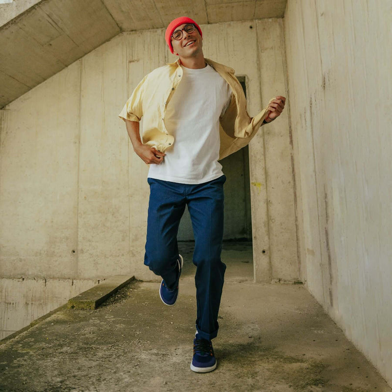 Load image into Gallery viewer, Eco-friendly Barefoot Sneakers Barebarics - Revive - Blue & White