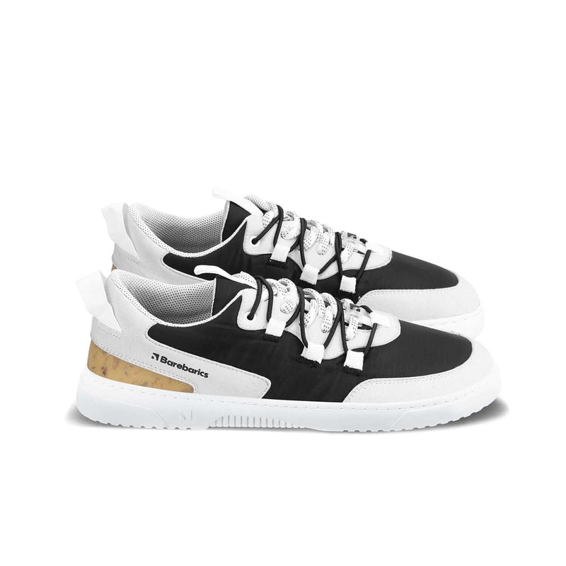 Load image into Gallery viewer, Eco-friendly Barefoot Sneakers Barebarics Revive - Light Grey & Black