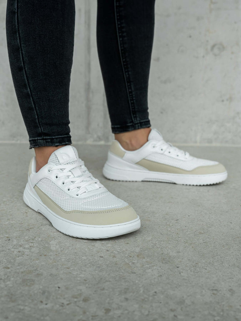 Load image into Gallery viewer, Barefoot Sneakers Barebarics Vaporo - White & Beige