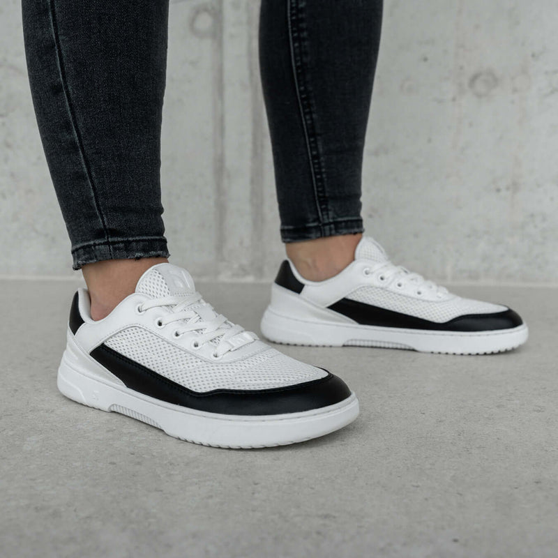 Load image into Gallery viewer, Barefoot Sneakers Barebarics Vaporo - White & Black