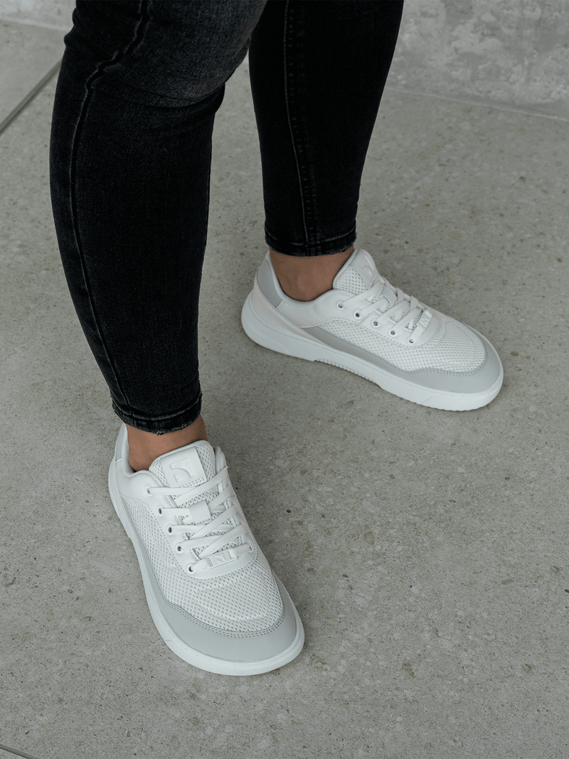 Load image into Gallery viewer, Barefoot Sneakers Barebarics Vaporo - White & Light Grey