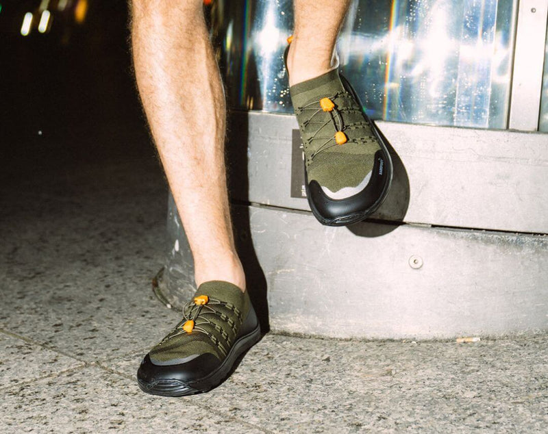 Load image into Gallery viewer, Eco-friendly Barefoot Sneakers Barebarics Voyager - Army Green