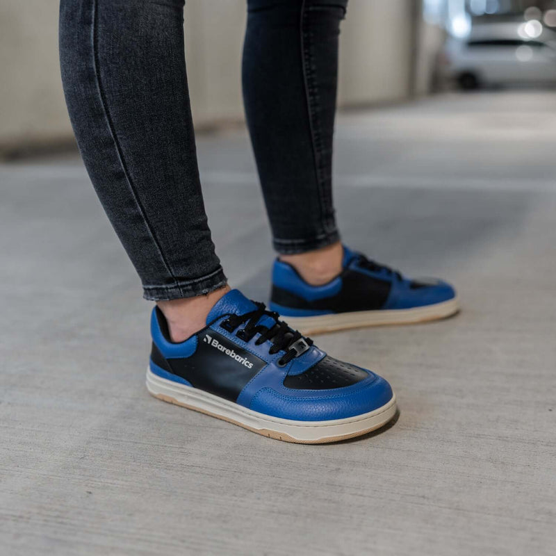 Load image into Gallery viewer, Barefoot Sneakers Barebarics Wave - Black & Blue