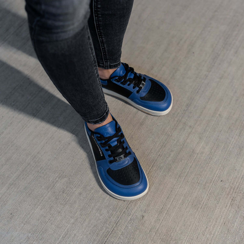 Load image into Gallery viewer, Barefoot Sneakers Barebarics Wave - Black & Blue